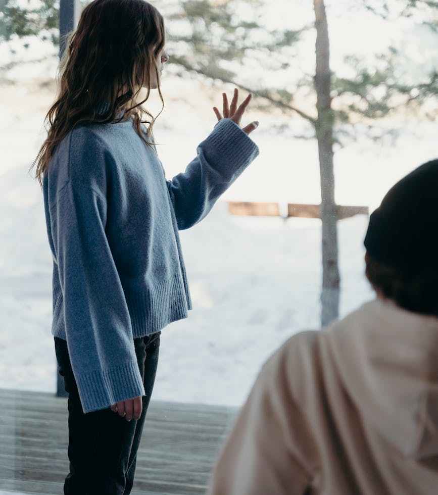 cold snow man vacation