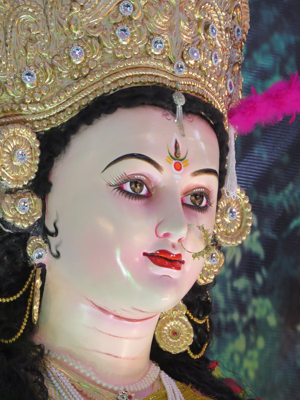 devi durga face close up